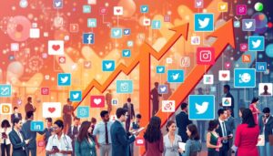 redes sociales profesional impulsando crecimiento